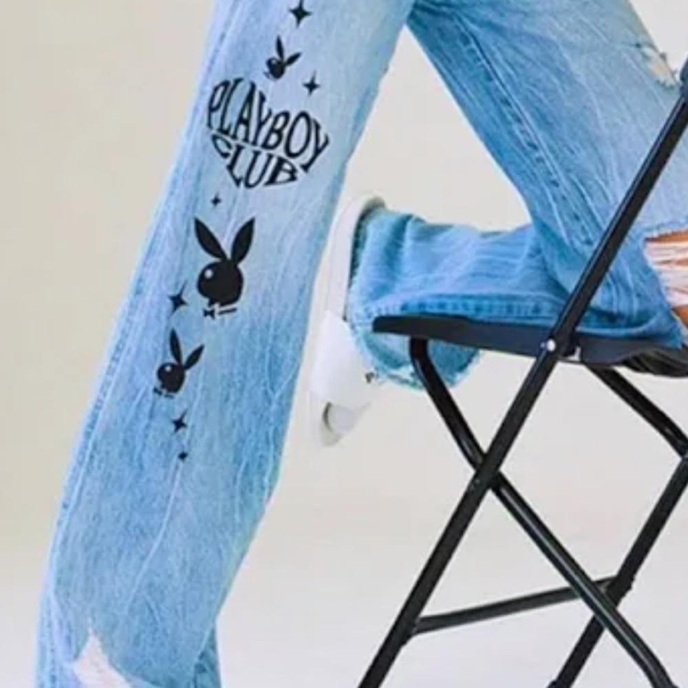 90s boyfriend cut pac sun playboy pants